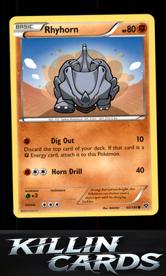 Rhyhorn 60/146 Pokemon Common XY Base Set Card LP