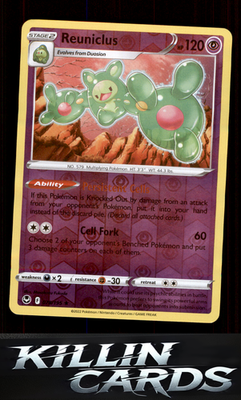 Reverse Holofoil Reuniclus 078/195 Pokemon Holo Rare SWSH12: Silver Tempest Card
