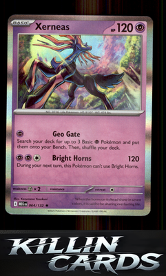 Xerneas 064/132 Pokemon Rare ME01: Mega Evolution Card NM