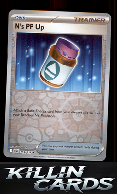 Reverse Holofoil N's PP Up 153/159 Pokemon Uncommon SV09: Journey Together Card