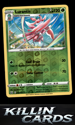 Reverse Holofoil Lurantis 015/163 Pokemon Rare SWSH05: Battle Styles Card NM