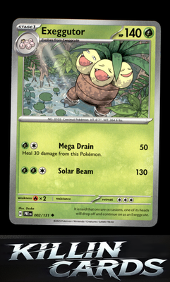 Reverse Holofoil Exeggutor 002/131 Pokemon Uncommon SV: Prismatic Evolutions Car