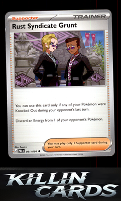 Rust Syndicate Grunt - 081/084 081/084 Pokemon Uncommon ME05: Pitch Black Card N