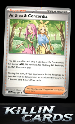 Anthea & Concordia - 182/217 182/217 Pokemon Uncommon ME: Ascended Heroes Card N