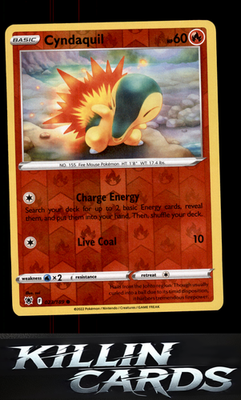 Reverse Holofoil Cyndaquil 023/189 Pokemon Common SWSH10: Astral Radiance Card N