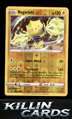 Reverse Holofoil Regieleki 060/203 Pokemon Holo Rare SWSH07: Evolving Skies Card