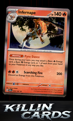 Infernape - 033/167 033/167 Pokemon Rare SV06: Twilight Masquerade Card NM