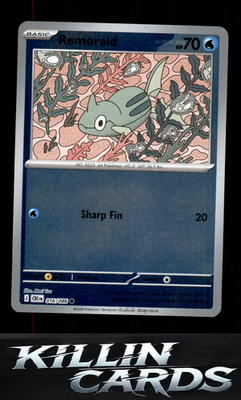 Reverse Holofoil Remoraid 016/086 Pokemon Common ME04: Chaos Rising Card NM