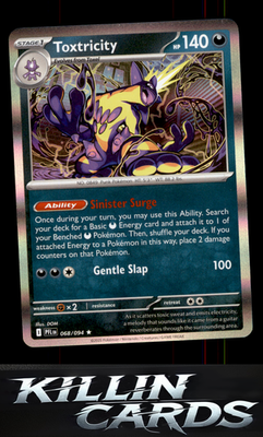 Toxtricity 068/094 Pokemon Rare ME02: Phantasmal Flames Card NM
