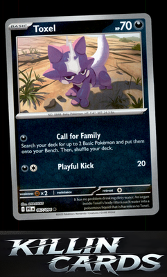 Reverse Holofoil Toxel 067/094 Pokemon Common ME02: Phantasmal Flames Card NM
