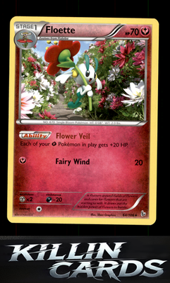 Floette (64) 64/106 Pokemon Rare XY - Flashfire Card LP