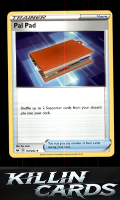 Pal Pad 172/202 Pokemon Uncommon SWSH01: Sword & Shield Base Set Card NM