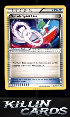 Gallade Spirit Link 83/108 Pokemon Uncommon XY - Roaring Skies Card LP