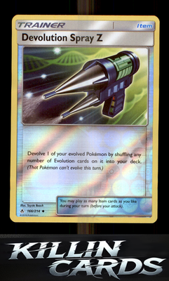 Devolution Spray Z 166/214 Pokemon Uncommon SM - Unbroken Bonds Card NM