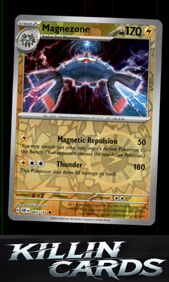 Reverse Holofoil Magnezone 065/197 Pokemon Uncommon SV03: Obsidian Flames Card N