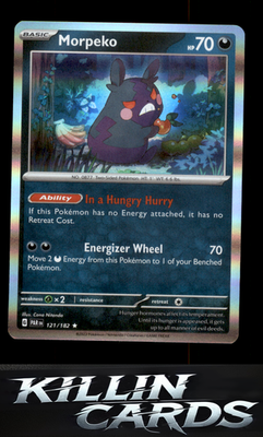 Morpeko - 121/182 121/182 Pokemon Rare SV04: Paradox Rift Card NM