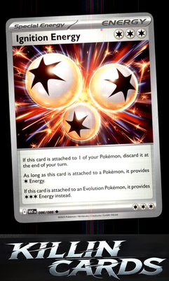 Ignition Energy 086/086 Pokemon Uncommon SV: White Flare Card NM