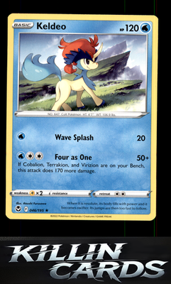 Keldeo 046/195 Pokemon Rare SWSH12: Silver Tempest Card NM