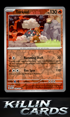 Reverse Holofoil Torkoal - 030/167 030/167 Pokemon Common SV06: Twilight Masquer