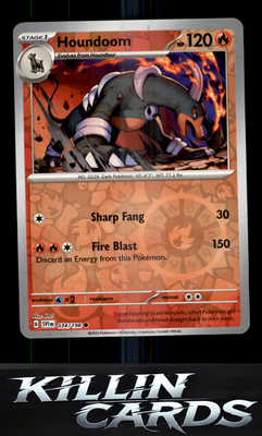 Reverse Holofoil Houndoom - 034/198 034/198 Pokemon Common SV01: Scarlet & Viole