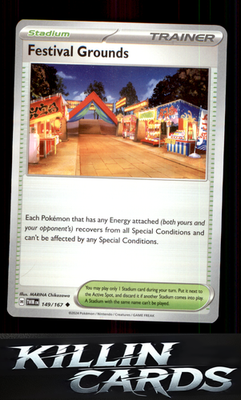 Festival Grounds 149/167 Pokemon Uncommon SV06: Twilight Masquerade Card NM