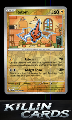 Reverse Holofoil Rotom - 077/182 077/182 Pokemon Common SV10: Destined Rivals Ca