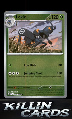 Reverse Holofoil Lokix 010/094 Pokemon Uncommon ME02: Phantasmal Flames Card NM