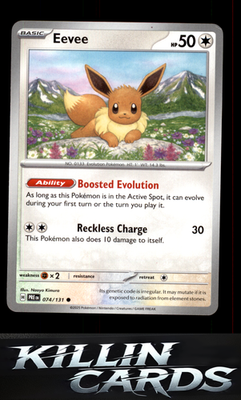 Eevee 074/131 Pokemon Common SV: Prismatic Evolutions Card NM