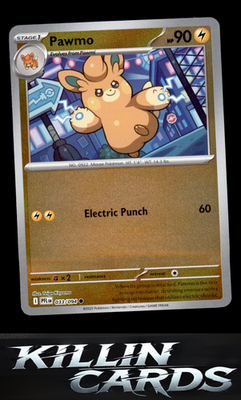 Reverse Holofoil Pawmo 033/094 Pokemon Common ME02: Phantasmal Flames Card NM