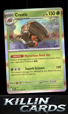 Crustle - 012/182 012/182 Pokemon Rare SV10: Destined Rivals Card NM