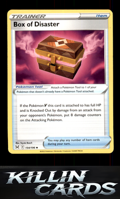 Box of Disaster 154/196 Pokemon Uncommon SWSH11: Lost Origin Card NM