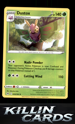 Dustox 010/196 Pokemon Rare SWSH11: Lost Origin Card NM