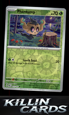 Reverse Holofoil Phantump 012/167 Pokemon Common SV06: Twilight Masquerade Card