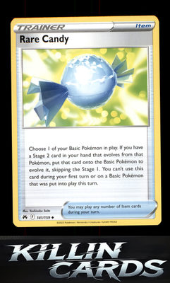 Rare Candy 141/159 Pokemon Uncommon SWSH: Crown Zenith Card NM