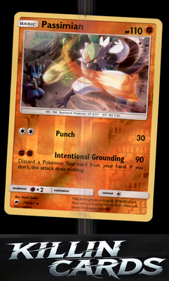 Reverse Holofoil Passimian 79/147 Pokemon Rare SM - Burning Shadows Card NM