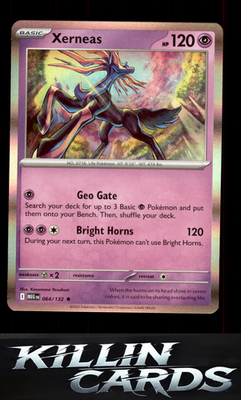 Xerneas 064/132 Pokemon Rare ME01: Mega Evolution Card NM