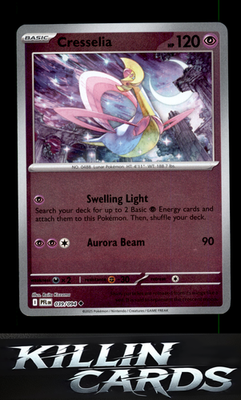 Reverse Holofoil Cresselia 039/094 Pokemon Uncommon ME02: Phantasmal Flames Card