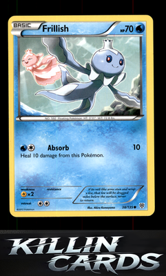 Frillish 38/135 Pokemon Common Plasma Storm Card LP