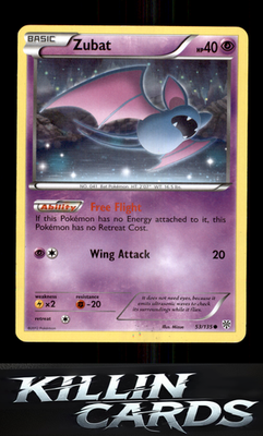 Zubat (53) 53/135 Pokemon Common Plasma Storm Card NM