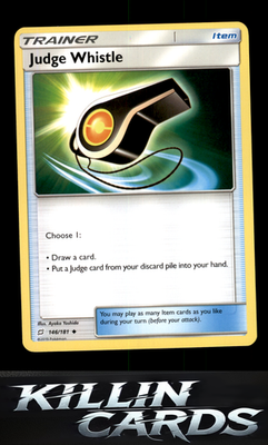 Judge Whistle 146/181 Pokemon Uncommon SM - Team Up Card NM