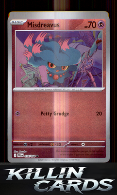 Reverse Holofoil Misdreavus 035/094 Pokemon Common ME02: Phantasmal Flames Card