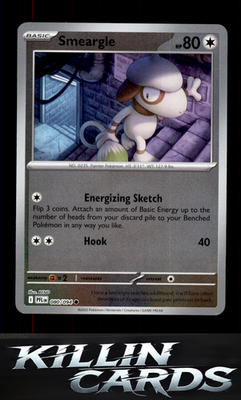 Reverse Holofoil Smeargle 080/094 Pokemon Common ME02: Phantasmal Flames Card NM