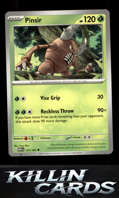 Pinsir 127/165 Pokemon Uncommon SV: Scarlet & Violet 151 Card NM