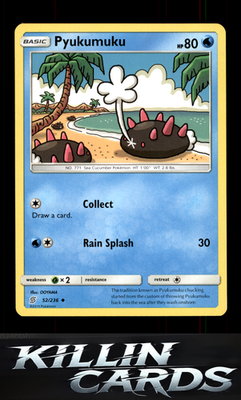 Pyukumuku 52/236 Pokemon Uncommon SM - Unified Minds Card NM