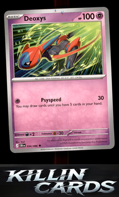 Deoxys - 034/086 034/086 Pokemon Uncommon ME04: Chaos Rising Card NM