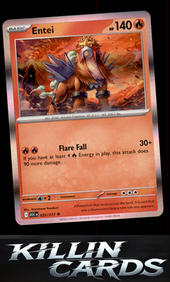 Entei 025/217 Pokemon Rare ME: Ascended Heroes Card NM