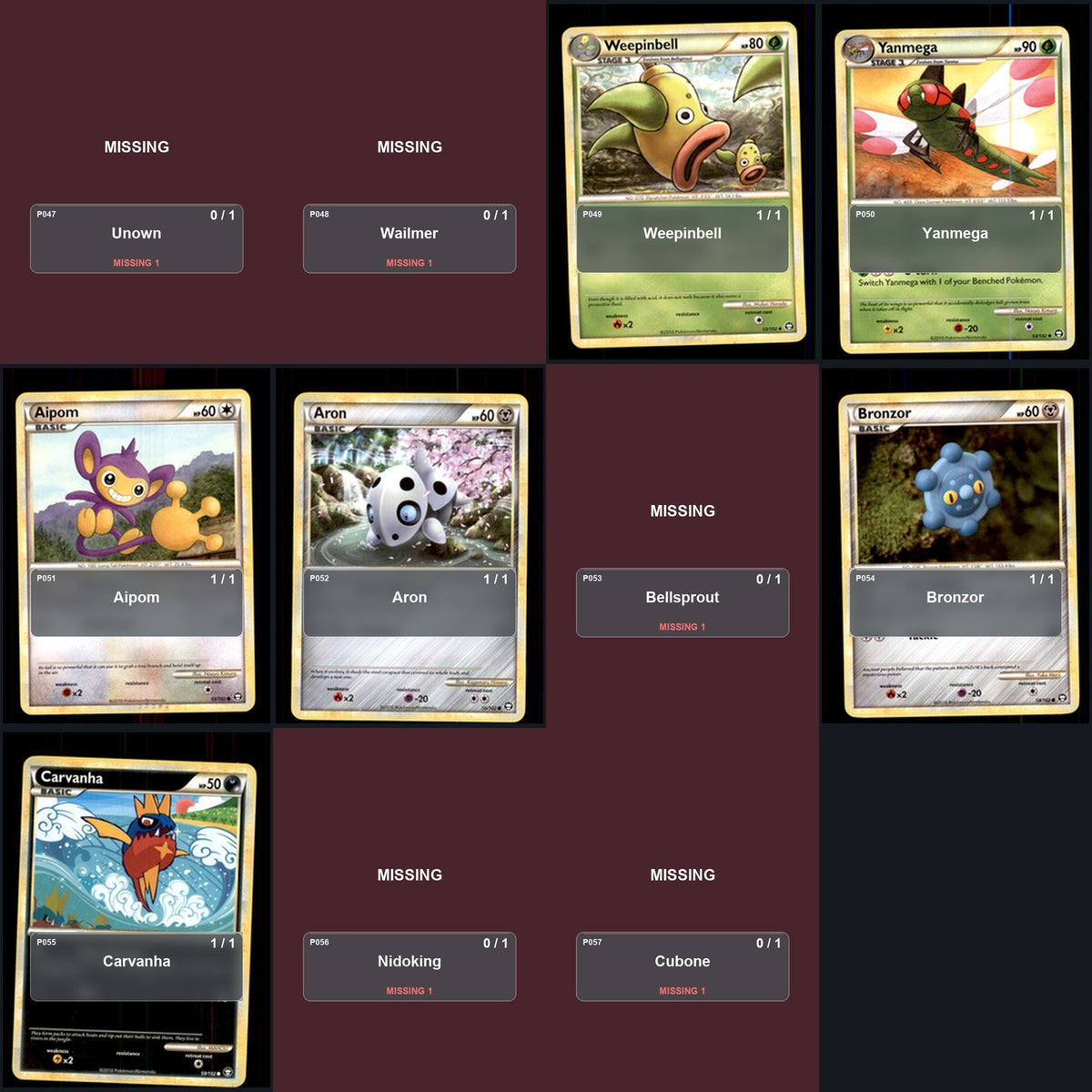 Pokemon TCG Triumphant C/UC/R Standard Set 30 Cards