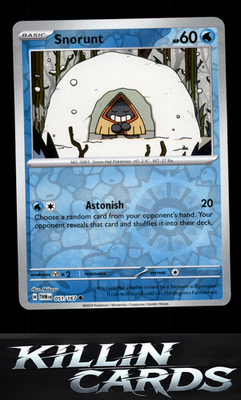 Reverse Holofoil Snorunt 051/167 Pokemon Common SV06: Twilight Masquerade Card N