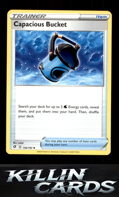 Capacious Bucket 156/192 Pokemon Uncommon SWSH02: Rebel Clash Card NM