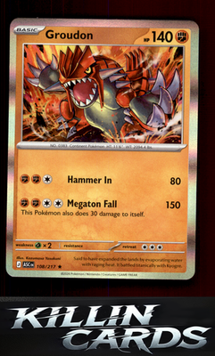 Groudon 108/217 Pokemon Rare ME: Ascended Heroes Card NM